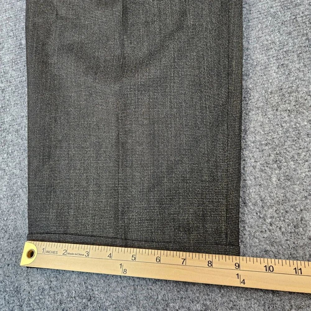 Ballin Mens 36 Grey Wool Pleated Dress Pants Cuffed Made in Canada Trousers